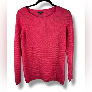 Talbots pink crew neck sweater